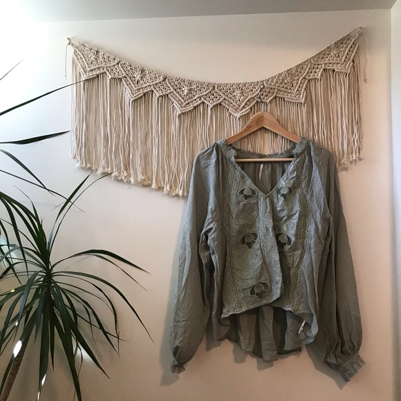 free people sivan embroidered blouse - Picture 2 of 4